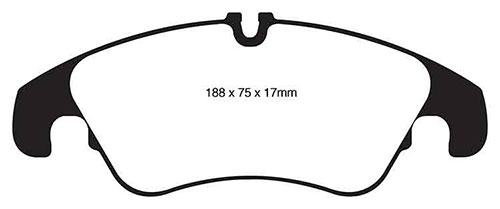 EBC Red Stuff Brake Pads - Front for Audi A6 (4G)