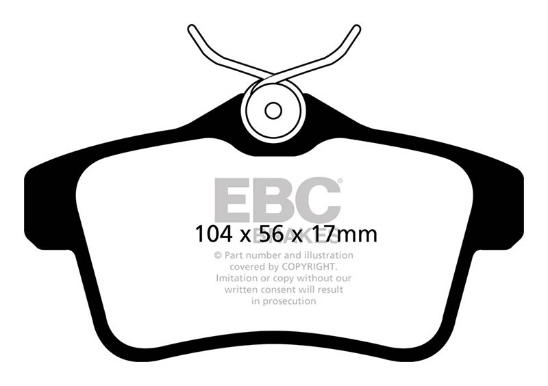 EBC Red Stuff Brake Pads - Rear for Peugeot RCZ