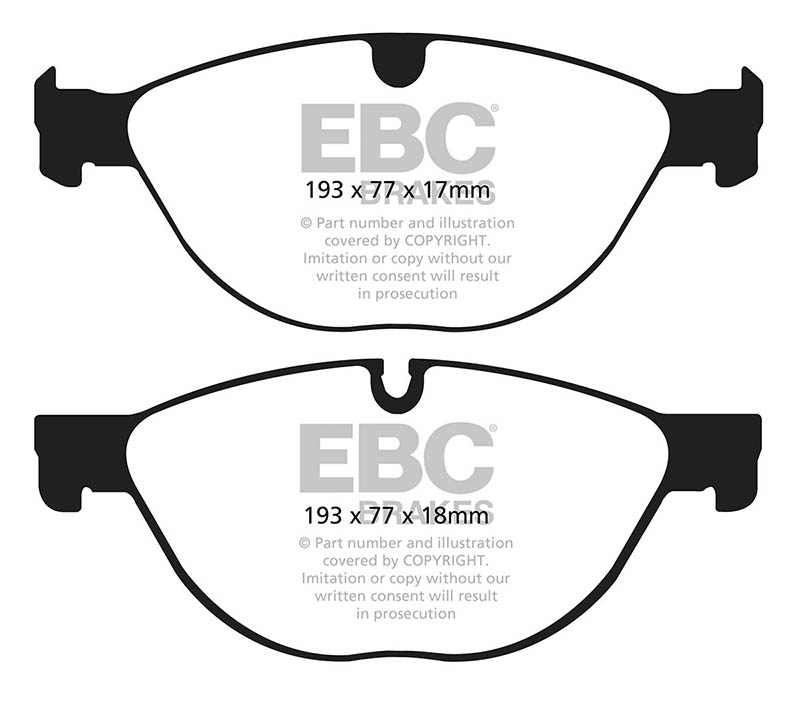 EBC Red Stuff Brake Pads - Front for Jaguar XJ