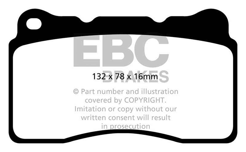 EBC Red Stuff Brake Pads - Front for Saab 9-5