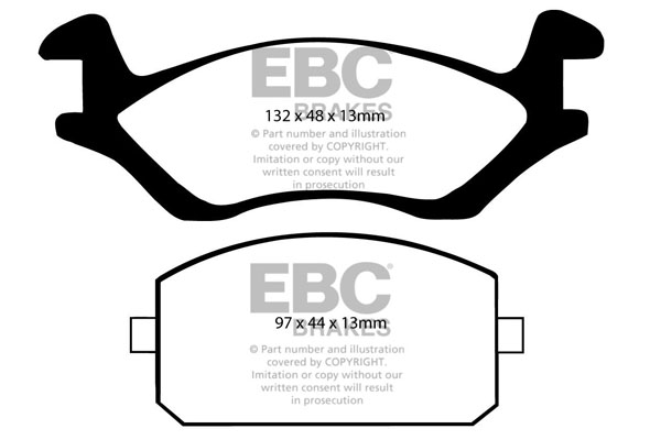 EBC Ultimax Brake Pads - Front for Toyota Starlet