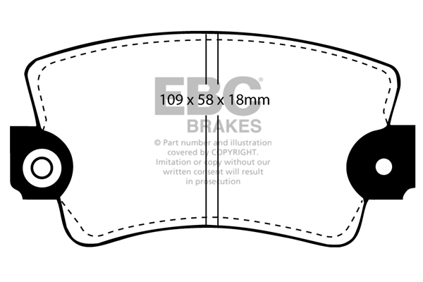 EBC Ultimax Brake Pads - Front for Renault Trafic