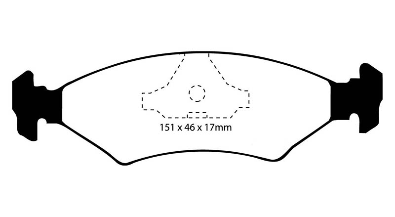 EBC Red Stuff Brake Pads - Front for TVR Chimaera