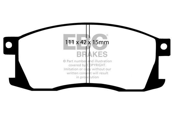 EBC Ultimax Brake Pads - Front for Honda Prelude