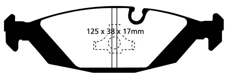 EBC Red Stuff Brake Pads - Rear for BMW 7 Series (E23)