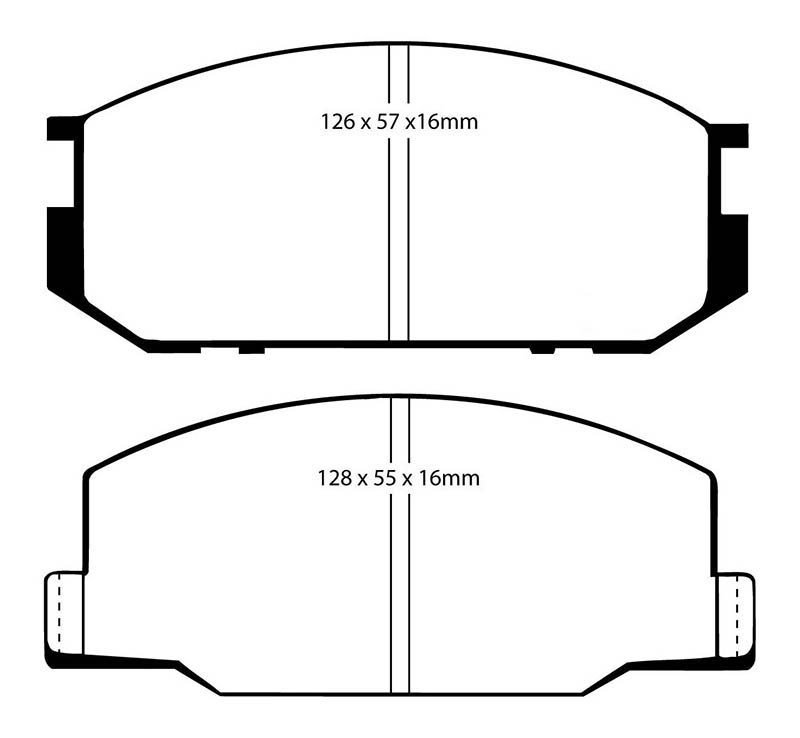 EBC Red Stuff Brake Pads - Front for Lotus Esprit