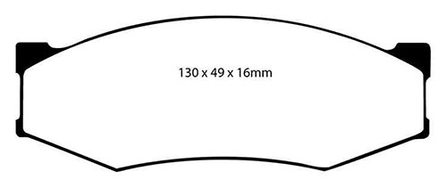 EBC Red Stuff Brake Pads - Front for Nissan Skyline