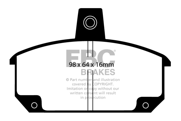 EBC Ultimax Brake Pads - Front for Renault 5