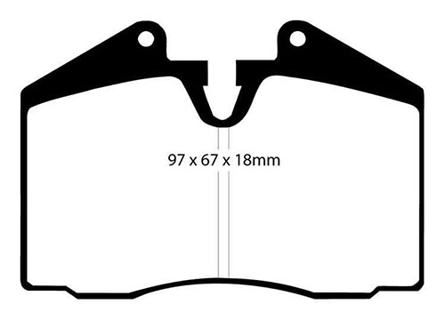 EBC Red Stuff Brake Pads - Rear for Maserati 4200 GT