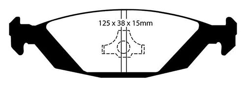 EBC Red Stuff Brake Pads - Rear for Saab 9000