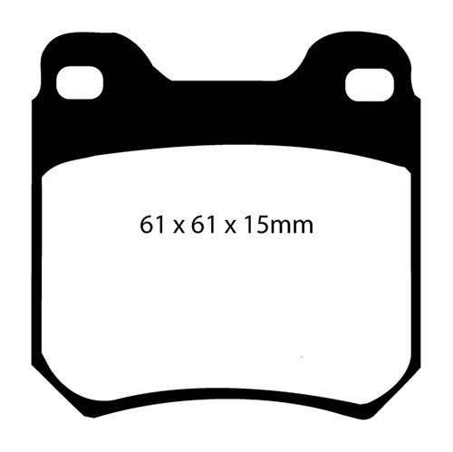 EBC Red Stuff Brake Pads - Rear for Vauxhall Vectra Mk 2 (B)