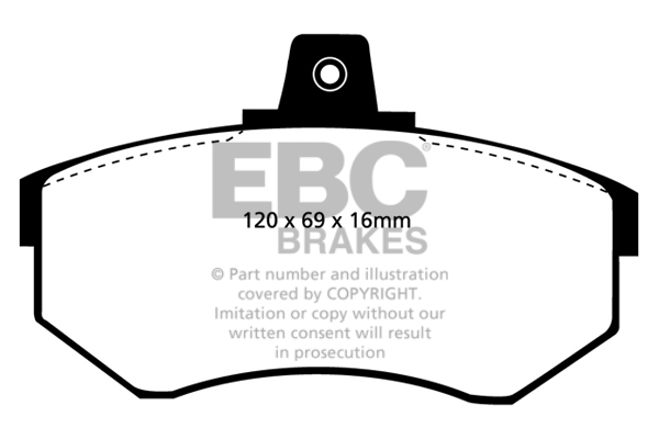 EBC Ultimax Brake Pads - Front for Audi 80