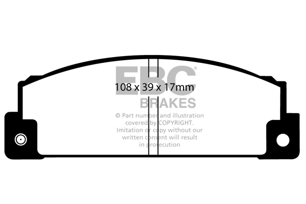 EBC Ultimax Brake Pads - Front for Fiat X1/9