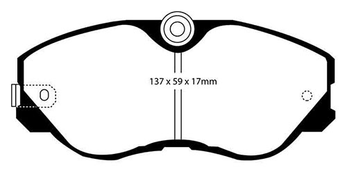 EBC Red Stuff Brake Pads - Front for Nissan 300ZX
