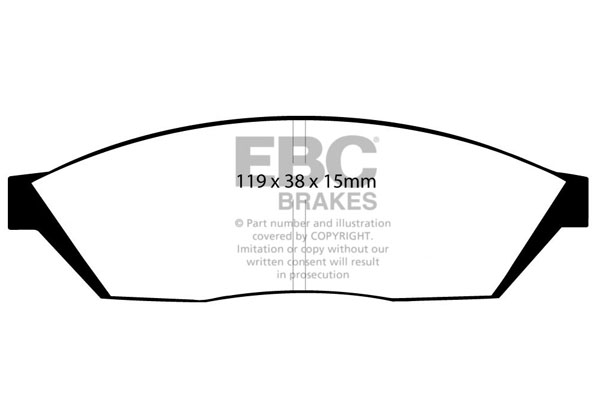 EBC Ultimax Brake Pads - Front for Honda Civic Mk 2