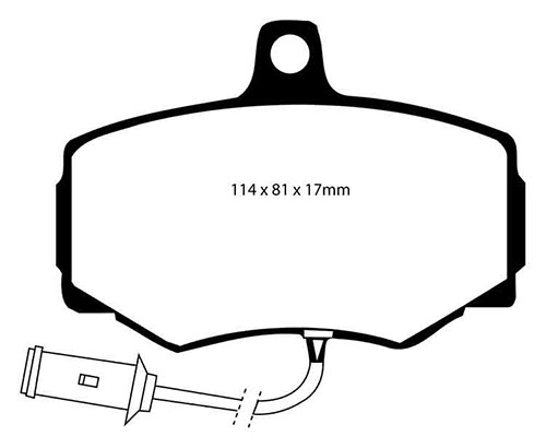 EBC Red Stuff Brake Pads - Front for Jaguar XJ
