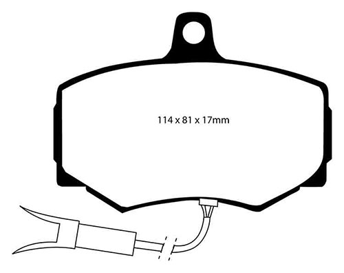 EBC Red Stuff Brake Pads - Front for Jaguar XJ