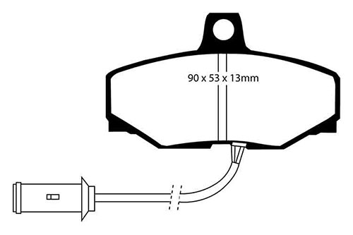 EBC Red Stuff Brake Pads - Rear for Jaguar XJ