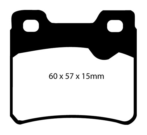 EBC Red Stuff Brake Pads - Rear for Vauxhall Calibra