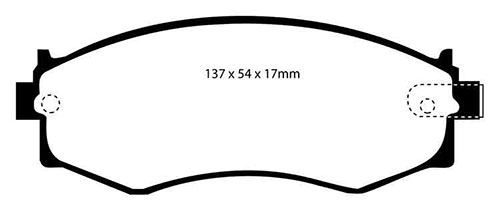 EBC Red Stuff Brake Pads - Front for Nissan 200SX