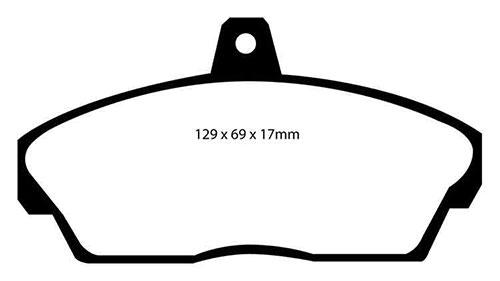EBC Red Stuff Brake Pads - Front for Rover 200