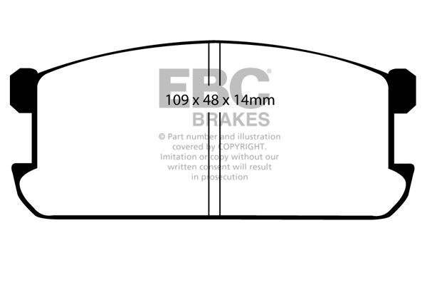 EBC Ultimax Brake Pads - Front for Mitsubishi Lancer