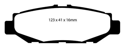 EBC Red Stuff Brake Pads - Rear for Lexus SC