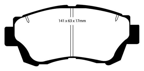 EBC Red Stuff Brake Pads - Front for Lexus GS