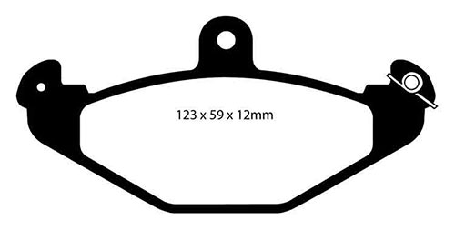 EBC Red Stuff Brake Pads - Rear for Vauxhall VX220