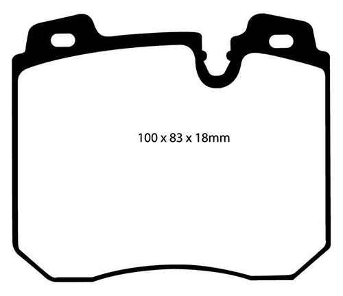 EBC Red Stuff Brake Pads - Front for BMW 7 Series (E32)