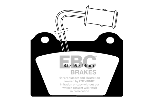 EBC Ultimax Brake Pads - Front for Rover Metro