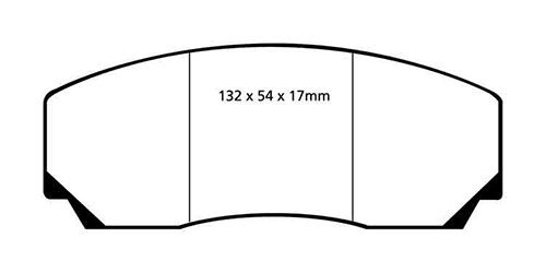 EBC Yellow Stuff Brake Pads - Front for Aston Martin Vantage