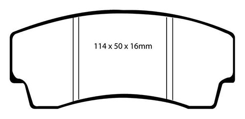 EBC Yellow Stuff Brake Pads - Rear for Lotus Esprit