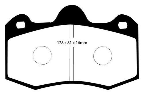 EBC Yellow Stuff Brake Pads - Rear for Vauxhall VXR8
