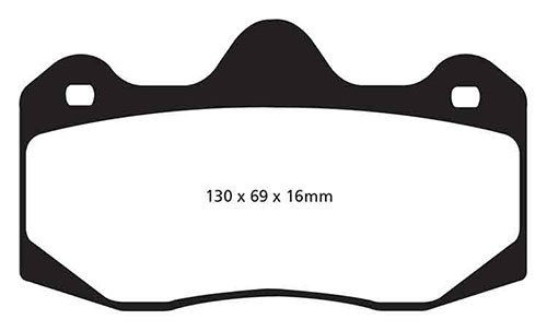 EBC Yellow Stuff Brake Pads - Rear for Aston Martin Vanquish