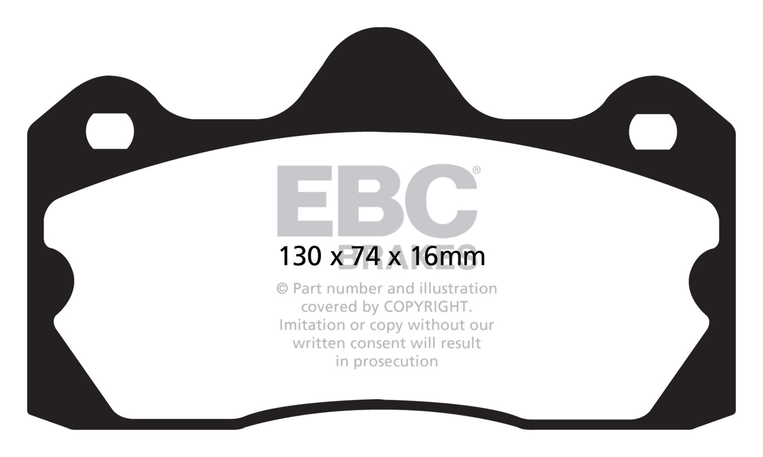 EBC Yellow Stuff Brake Pads - Rear for Lotus Evora