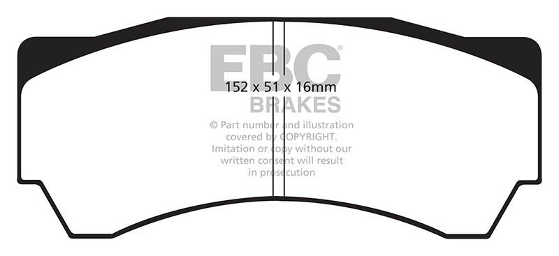 EBC Yellow Stuff Brake Pads - Front for Mitsubishi Evo VIII (CT9A)