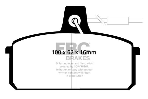 EBC Ultimax Brake Pads - Front for Lancia Delta