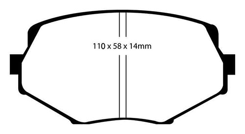 EBC Yellow Stuff Brake Pads - Front for Mazda MX-5