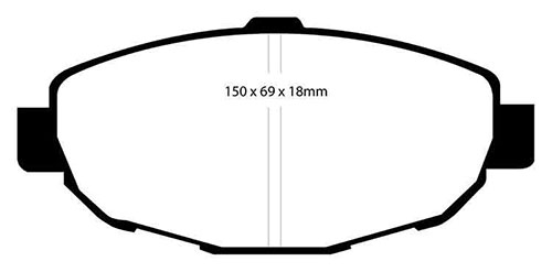 EBC Yellow Stuff Brake Pads - Front for Lexus SC