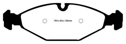 EBC Yellow Stuff Brake Pads - Front for Jaguar XJ