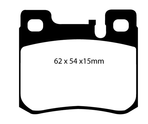 EBC Yellow Stuff Brake Pads - Rear for Mercedes C-Class