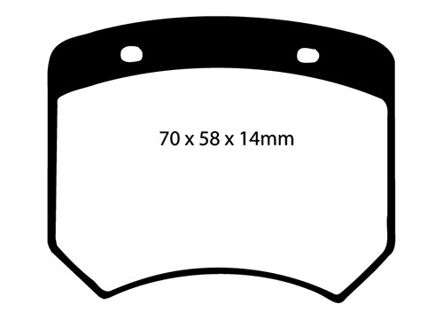 EBC Yellow Stuff Brake Pads - Rear for TVR Cerbera