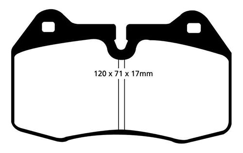 EBC Yellow Stuff Brake Pads - Front for Maserati 4200 GT