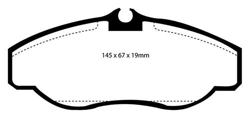 EBC Yellow Stuff Brake Pads - Front for Land Rover Discovery