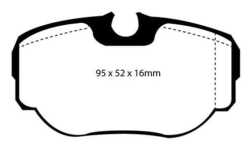 EBC Yellow Stuff Brake Pads - Rear for Land Rover Discovery
