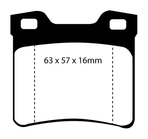 EBC Yellow Stuff Brake Pads - Rear for Peugeot 406