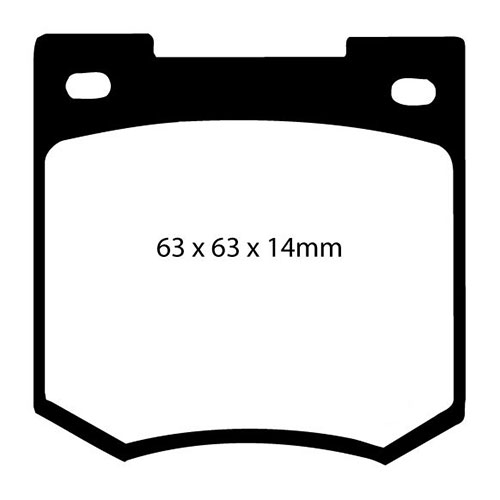 EBC Yellow Stuff Brake Pads - Front for Ford Capri