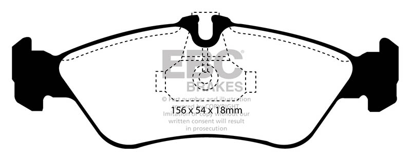 EBC Yellow Stuff Brake Pads - Rear for Mercedes G-Class