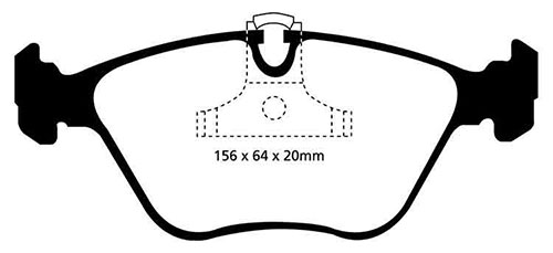 EBC Yellow Stuff Brake Pads - Front for BMW 5 Series (E39)